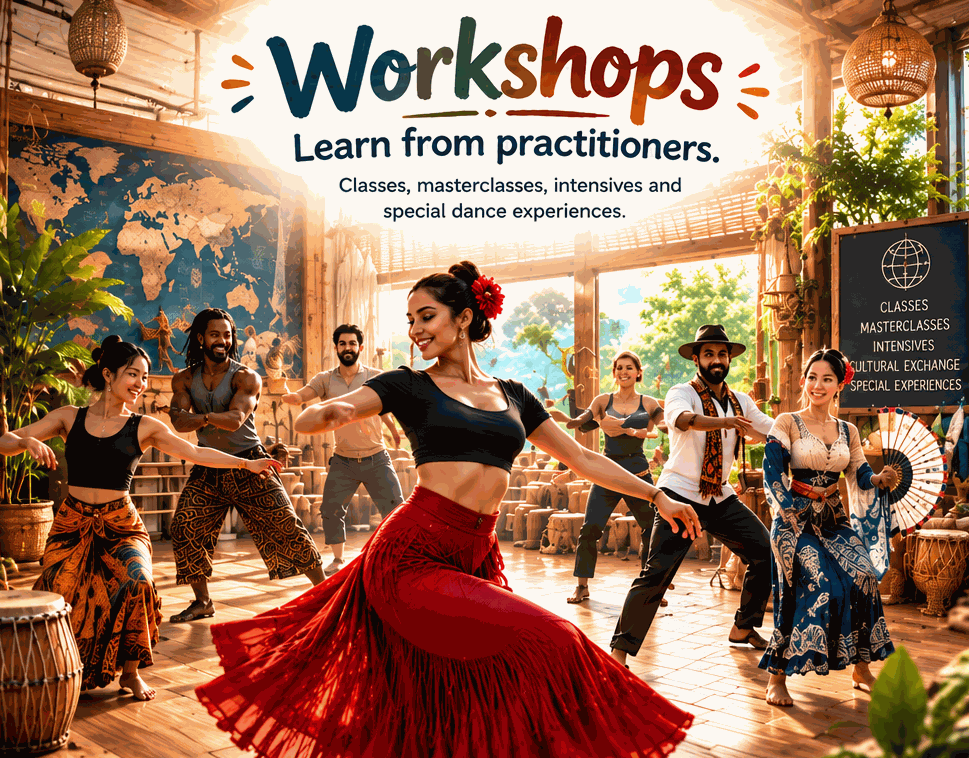 Dance workshops and masterclasses around the world
